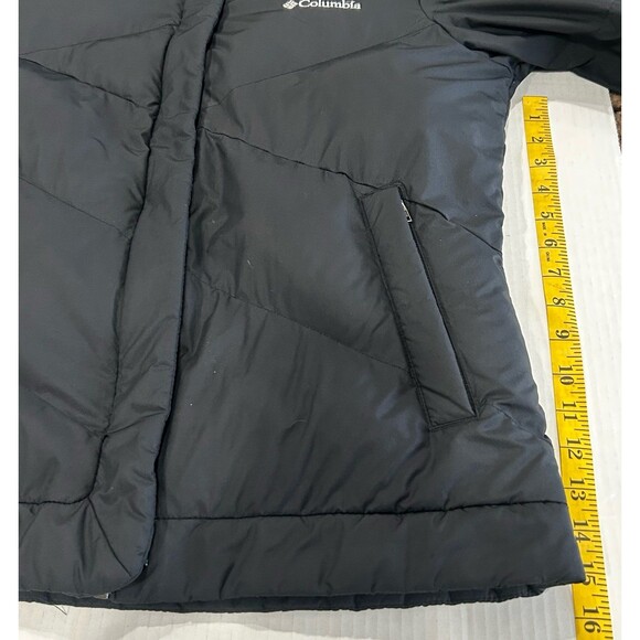 Columbia Jacket Women’s Size S Color Black Puffer Removable Faux Fur Hood - Picture 8 of 12